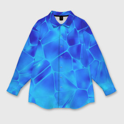 Мужская рубашка oversize 3D Ice Under Water
