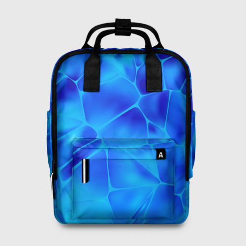 Женский рюкзак 3D с принтом Ice Under Water, вид спереди #2