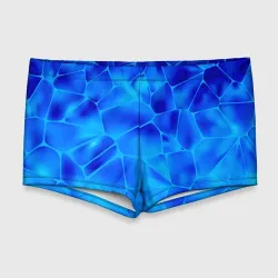 Мужские купальные плавки 3D Ice under water texture