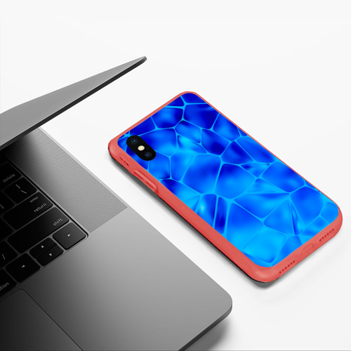 Чехол для iPhone XS Max матовый Ice Under Water, цвет красный - фото 5