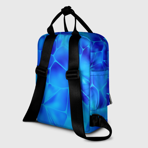 Женский рюкзак 3D с принтом Ice Under Water, вид сзади #1