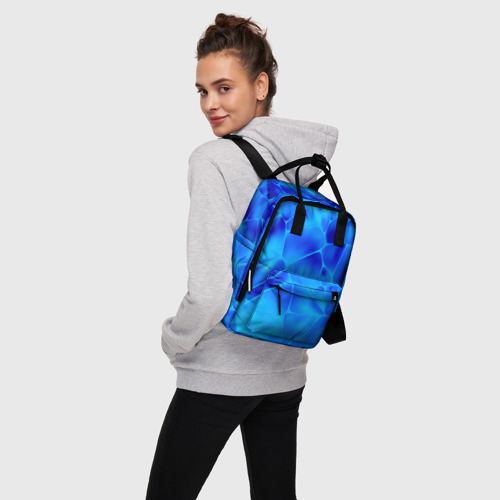 Женский рюкзак 3D с принтом Ice Under Water, вид сбоку #3