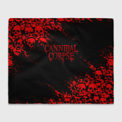 Плед 3D Cannibal Corpse красные черепа