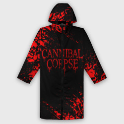 Женский дождевик 3D Cannibal Corpse красные черепа