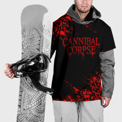 Накидка на куртку 3D Cannibal Corpse красные черепа