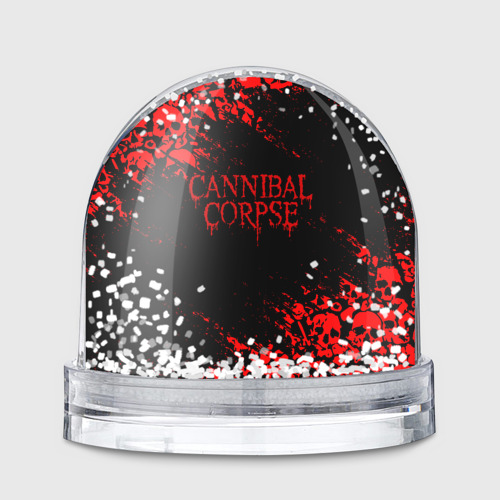 Игрушка Снежный шар Cannibal Corpse красные черепа