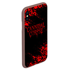 Чехол для iPhone XS Max матовый Cannibal Corpse красные черепа - фото 2