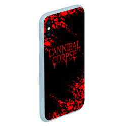 Чехол для iPhone XS Max матовый Cannibal Corpse красные черепа - фото 2