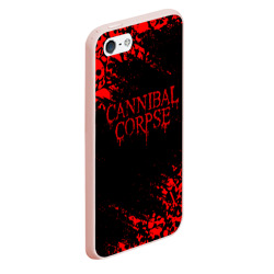 Чехол для iPhone 5/5S матовый Cannibal Corpse красные черепа - фото 2