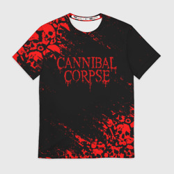 Мужская футболка 3D Cannibal Corpse красные черепа
