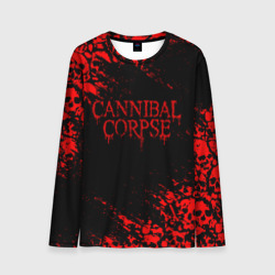 Мужской лонгслив 3D Cannibal Corpse красные черепа