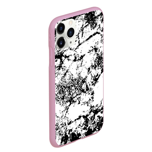 Чехол для iPhone 11 Pro Max матовый Эффект линогравюры, цвет розовый - фото 3