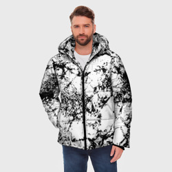 Мужская зимняя куртка 3D Эффект линогравюры - фото 2
