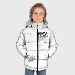 Зимняя куртка для мальчиков 3D NASA белая форма НАСА white uniform - фото 2