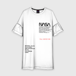 Детское платье 3D NASA белая форма НАСА white uniform