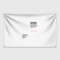 Флаг-баннер NASA белая форма НАСА white uniform