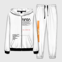 Мужской костюм 3D NASA белая форма НАСА white uniform
