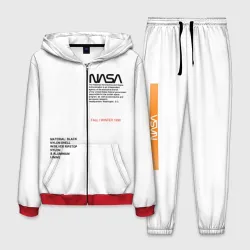 Мужской костюм 3D NASA белая форма НАСА white uniform