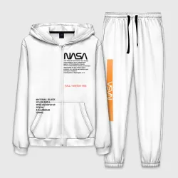 Мужской костюм 3D NASA белая форма НАСА white uniform