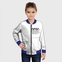 Детский бомбер 3D NASA белая форма НАСА white uniform - фото 2