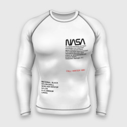 Мужской рашгард 3D NASA белая форма НАСА white uniform