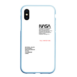 Чехол для iPhone XS Max матовый NASA белая форма НАСА white uniform