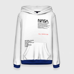 Женская толстовка 3D NASA белая форма НАСА white uniform