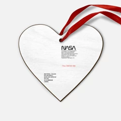 Деревянная игрушка Сердце NASA белая форма НАСА white uniform