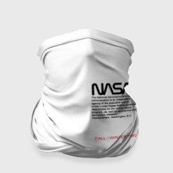 Бандана-труба 3D NASA белая форма НАСА white uniform