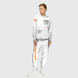 Мужской костюм с толстовкой 3D NASA белая форма НАСА white uniform - фото 2