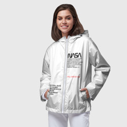 Женская ветровка 3D NASA белая форма НАСА white uniform - фото 2