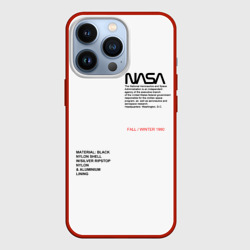 Чехол для iPhone 13 Pro NASA белая форма НАСА white uniform