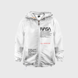 Детская ветровка 3D NASA белая форма НАСА white uniform