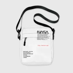 Сумка через плечо 3D NASA белая форма НАСА white uniform