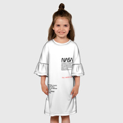 Детское платье 3D NASA белая форма НАСА white uniform - фото 2