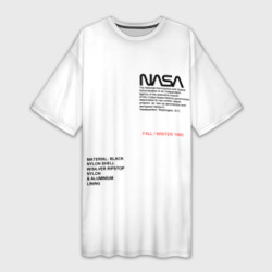 Платье-футболка 3D NASA белая форма НАСА white uniform