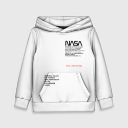 Детская толстовка 3D NASA белая форма НАСА white uniform
