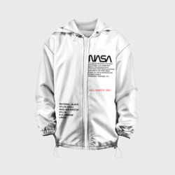 Детская куртка 3D NASA белая форма НАСА white uniform