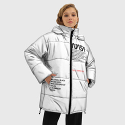 Женская зимняя куртка Oversize NASA белая форма НАСА white uniform - фото 2