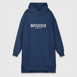 Платье-худи хлопок Battlefield 2042 logo glitch