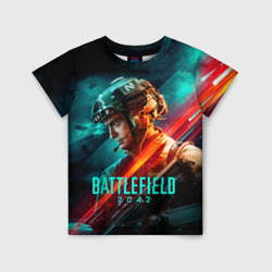 Детская футболка 3D Battlefield 2042 game art