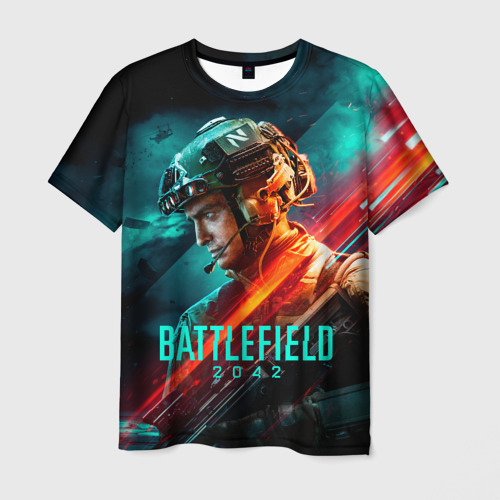 Мужская футболка 3D Battlefield 2042 game art, цвет 3D печать