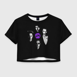 Женская футболка Crop-top 3D Depeche mode band