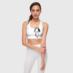 Женский спортивный топ 3D Чб Неко в лифчике - фото 2