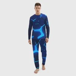 Мужской костюм для дома 3D 3D плиты neon steel неоновые плиты - фото 2
