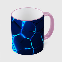 Кружка с полной запечаткой 3D плиты neon steel неоновые плиты