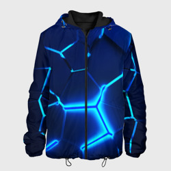 Мужская куртка 3D 3D плиты neon steel неоновые плиты