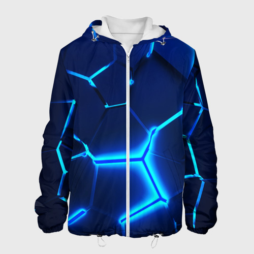 Мужская куртка 3D 3D плиты neon steel неоновые плиты, цвет 3D печать