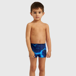 Детские купальные плавки 3D 3D ПЛИТЫ | NEON STEEL | НЕОНОВЫЕ ПЛИТЫ  - фото 2