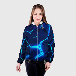 Женская куртка 3D 3D плиты neon steel неоновые плиты - фото 2